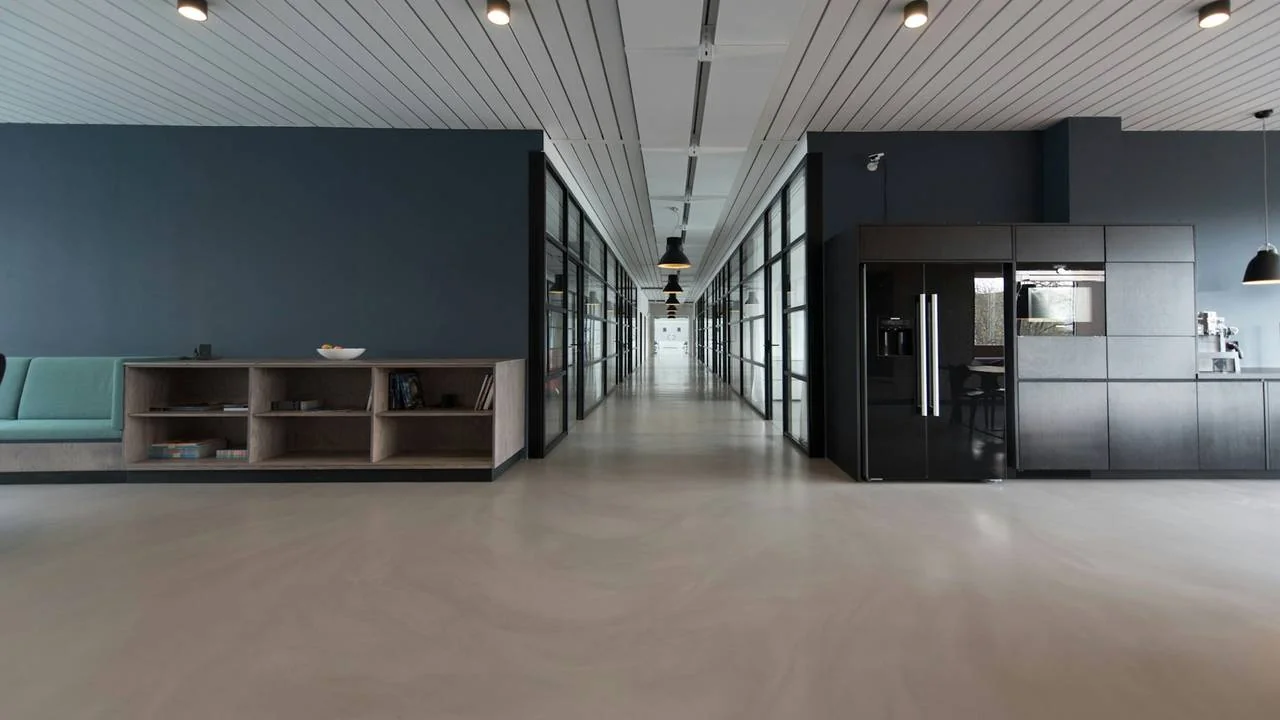 Modern institutional office interior