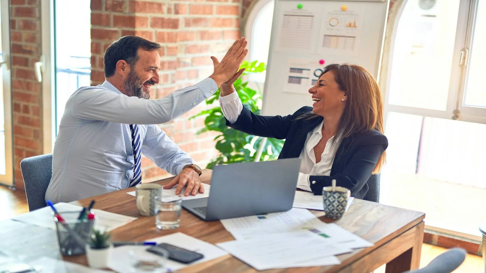 Professional investment team in discussion