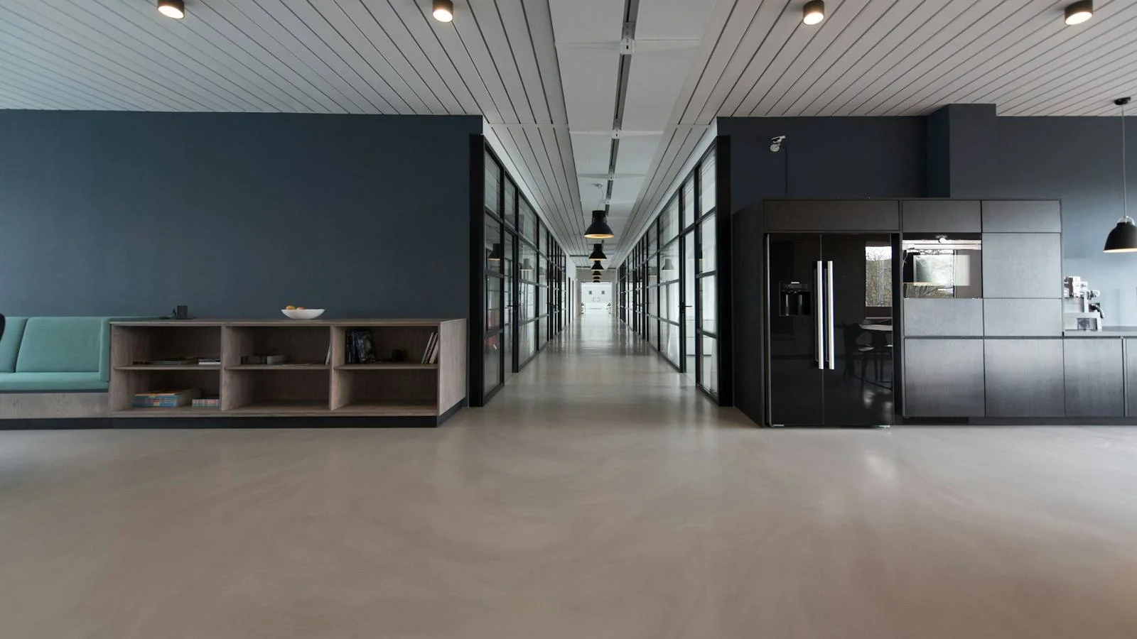 Modern institutional office interior